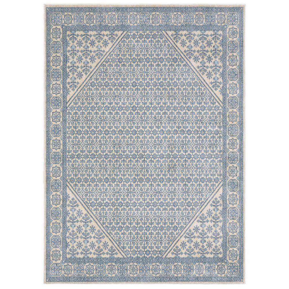 Home Decorators Collection Arlena Light Blue 5 ft. x 7 ft. Traditional ...