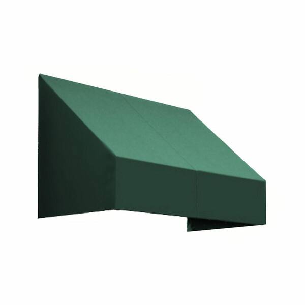 AWNTECH 8.38 ft. Wide New Yorker Window/Entry Fixed Awning (44 in. H x 48 in. D) Forest