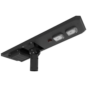 Solar All in One PRO Series 40-Watt Equivalent Integrated LED Pole Area Light 5600Lumens 5000K