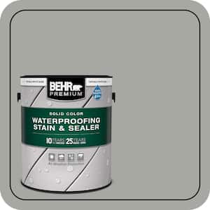 1 gal. #SC-249 Coastal Gray Solid Color Waterproofing Exterior Wood Stain and Sealer