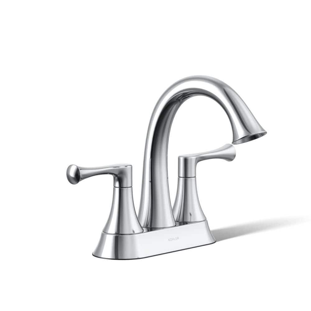 Buckley 4 In. Centerset Double Handle Bathroom Sink Faucet In Polished Chrome - 1.2 Gpm price history on PriceWatchPro