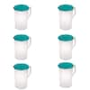 Sterilite 1-Gallon Round Plastic Pitcher and Spout, Clear w/ Color Lid (12  Pack), 1 Piece - Harris Teeter