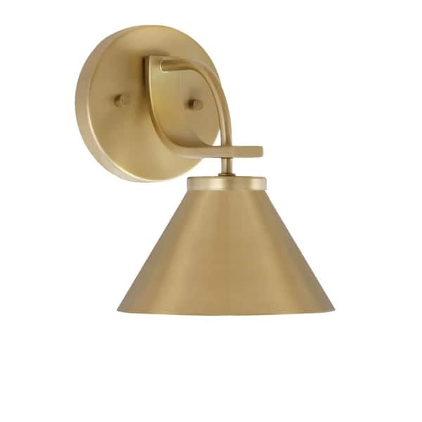 Unbranded Olympia 1-Light New Age Brass Wall Sconce