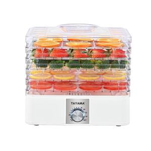 Elite Cuisine EFD3251 Stainless Steel Food Dehydrator – 5 Trays, 240W, Adjustable Temp