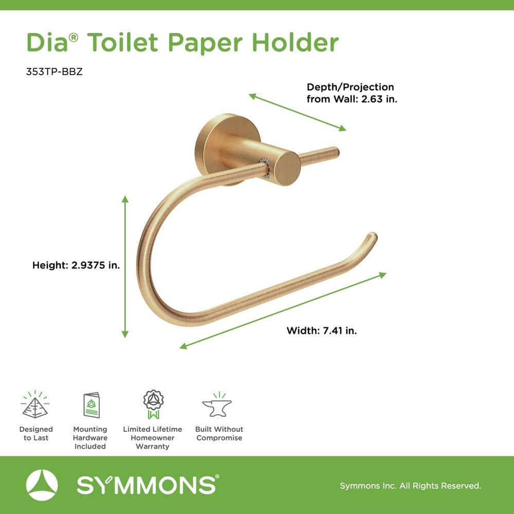 Brushed Bronze 4-Piece Bathroom Hardware Set