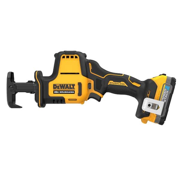 DEWALT Atomic 20V MAX Cordless Brushless Reciprocating Saw and Ratchet Kit with Battery and Charger