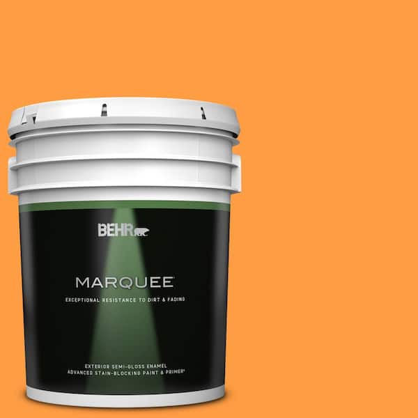 BEHR MARQUEE 5 gal. #P240-6 Exotic Blossom Semi-Gloss Enamel Exterior Paint & Primer