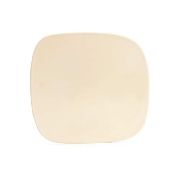Cordierite Stoneware Irregular Shape Beige Baking Stone with Built-in Handles for Oven Grill Pizza Bread Cookies