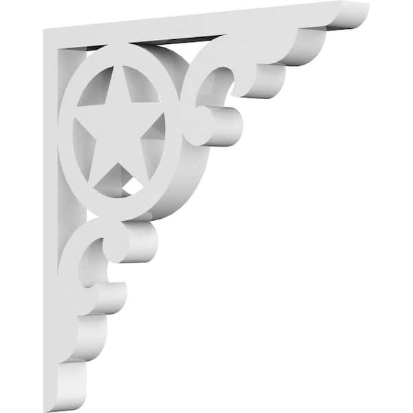 Ekena Millwork 5/8 in. W x 6 in. H x 6 in. D PVC Austin Bracket