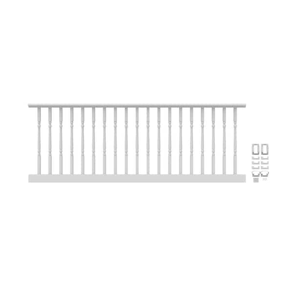 RDI Original Rail 6 ft. x 36 in. White Vinyl Turned Baluster Level Rail Kit