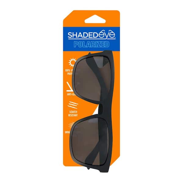 Raza Glasses black✖︎smoke Shadedeye Polarized Square Black Smoke Sunglasses 85719-16-2 - The