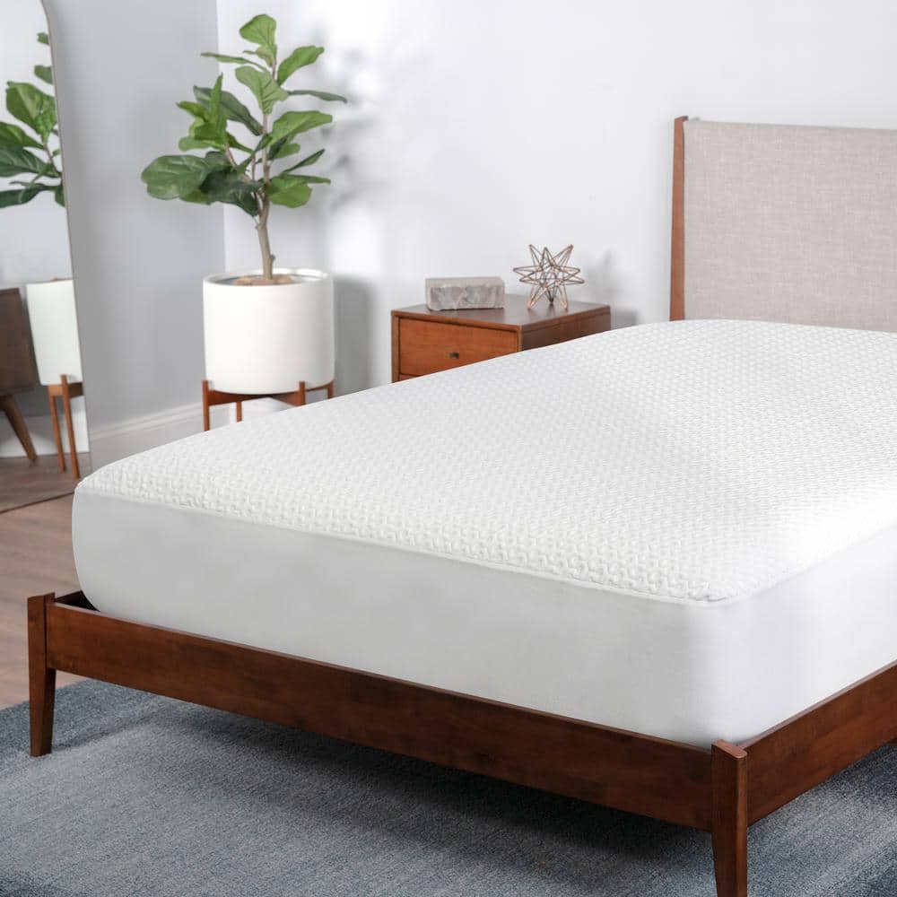 King Size White Dri-Tec Waterproof Mattress Protector
