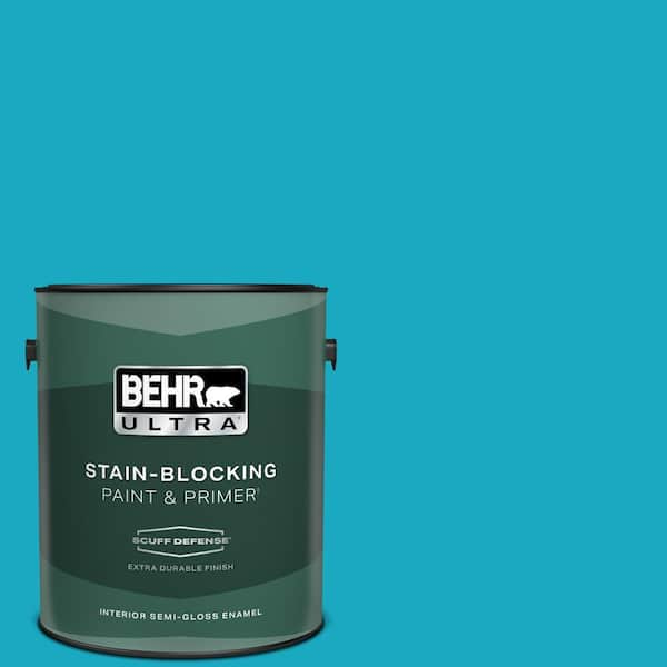 BEHR ULTRA 1 gal. #P480-5 High Dive Extra Durable Semi-Gloss Enamel Interior Paint & Primer