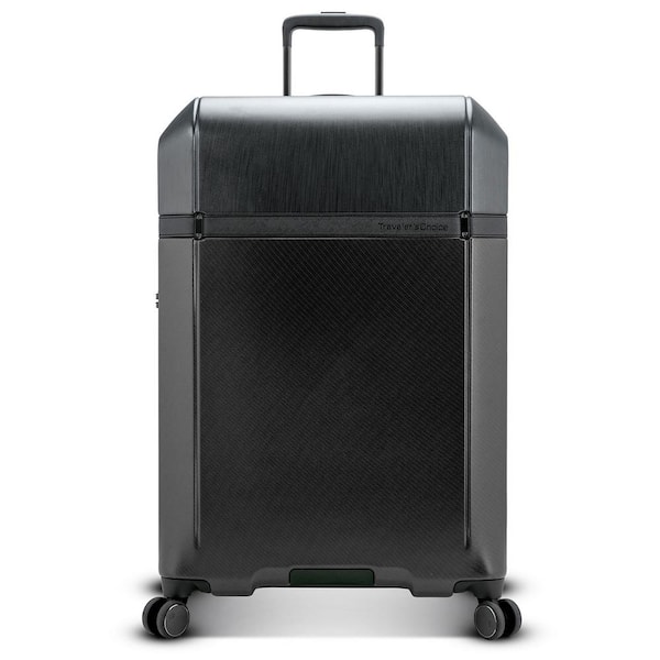 Traveler's Choice Vulkan 30 in. Hardside Expandable Spinner Luggage, Black