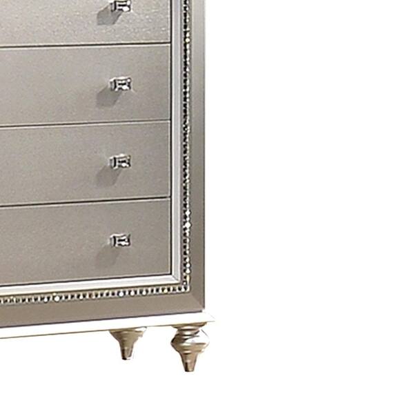 Acme Furniture Kaitlyn 5-Drawer Champagne Chest of Drawer 54