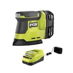 ONE+ 18V Cordless Corner Cat Finish Sander Kit with 4.0 Ah Battery and Charger