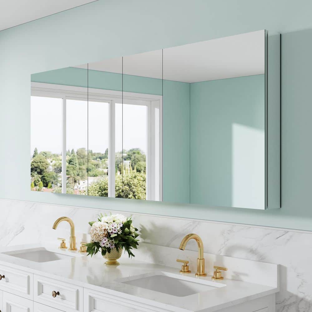 Liviza Combo 72 in. W x 30 in. H Rectangular Aluminum Recess