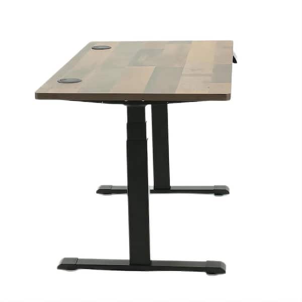 odinlake 60 in. W Medium Wood Electric Standing Desk