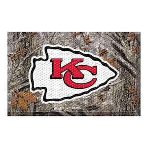 NFL - Kansas City Chiefs 19 in. x 30 in. Outdoor Camo Scraper Mat Door Mat