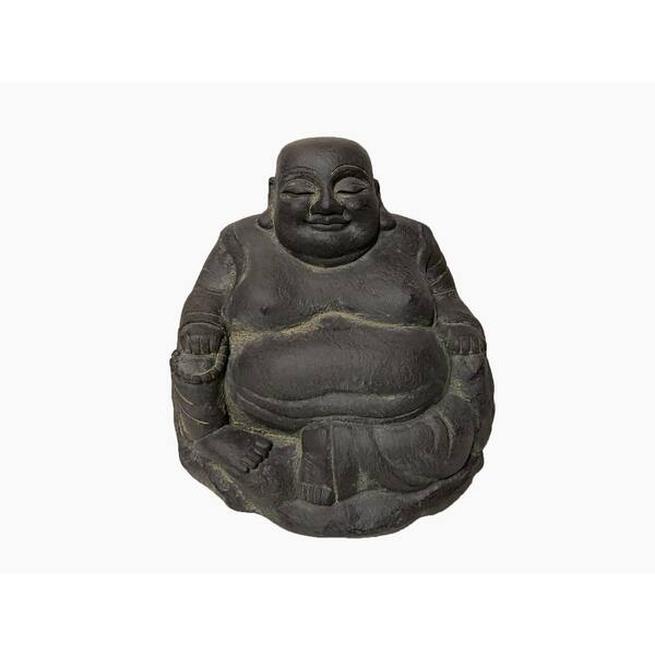 HI-LINE GIFT LTD. Smiling Buddha Sitting Garden Statue