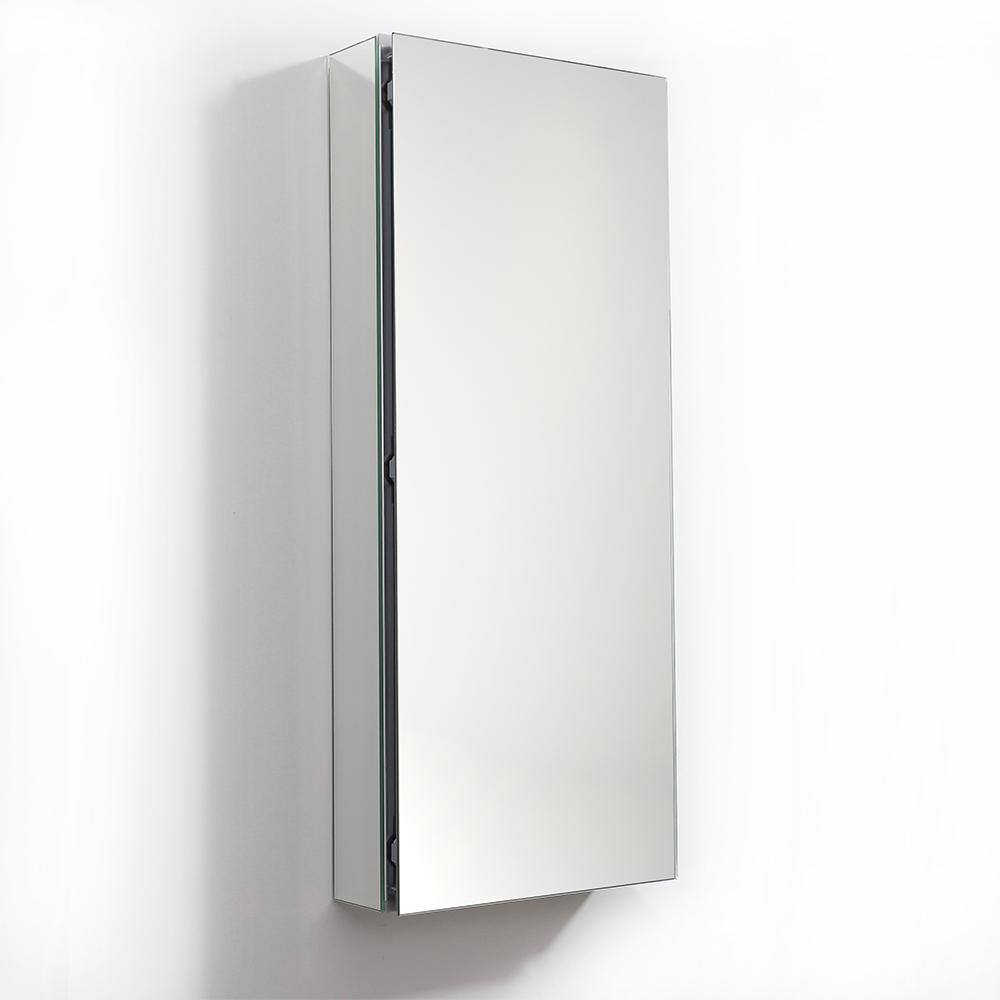 Modern Frameless Mirrored Aluminum Bathroom Medicine Cabinet