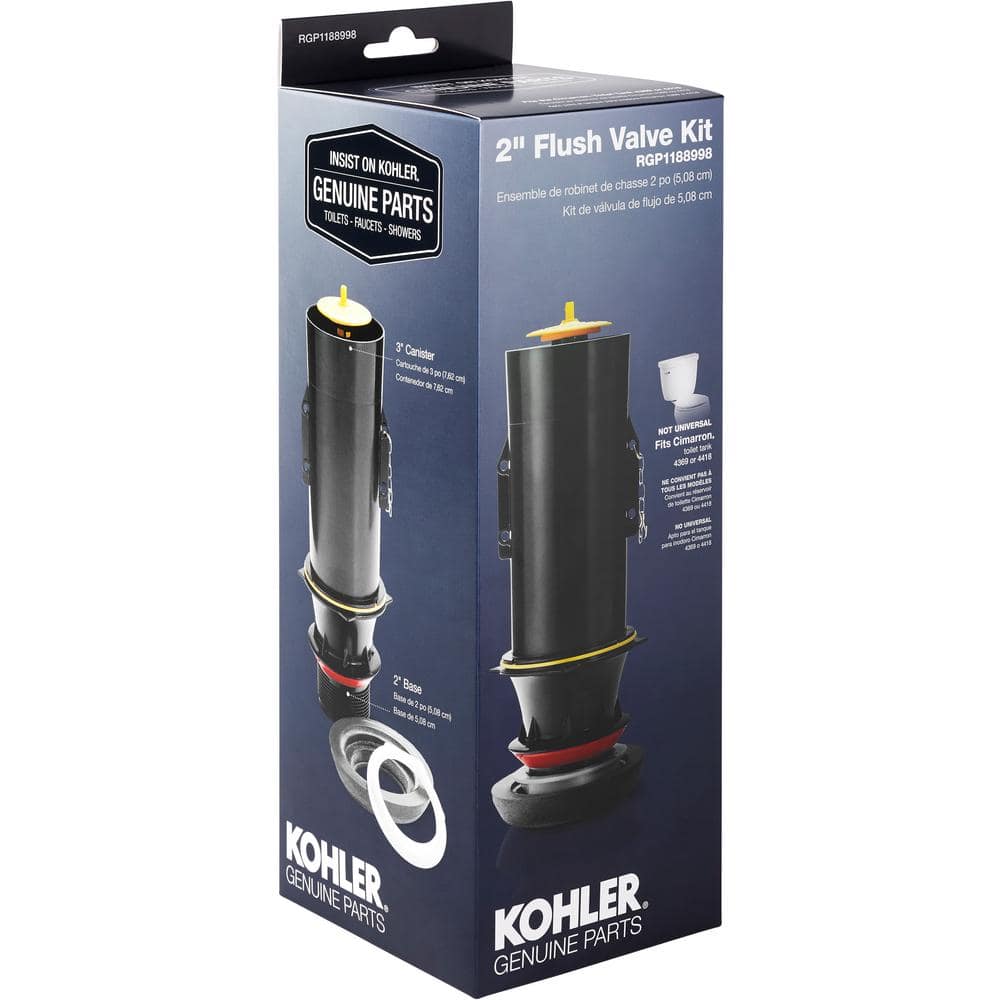 Kohler Black Plastic 2-Inch Flush Valve Kit