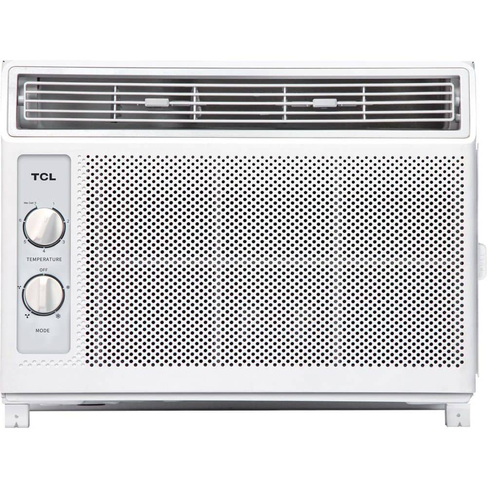 Compact White 5000 BTU Window Air Conditioner with Remote