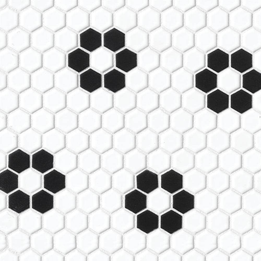 Le Cafe Design 2 1 in. x 1 in. Honeycomb Matte Porcelain Mosaic Tile (8.4 sq. ft. /Case) price history on PriceWatchPro