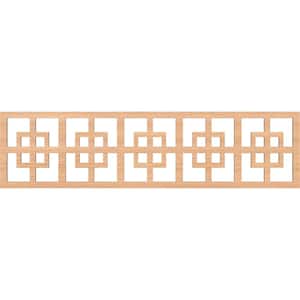 Cambridge Fretwork 0.25 in. D x 47 in. W x 12 in. L Hickory Wood Panel Moulding