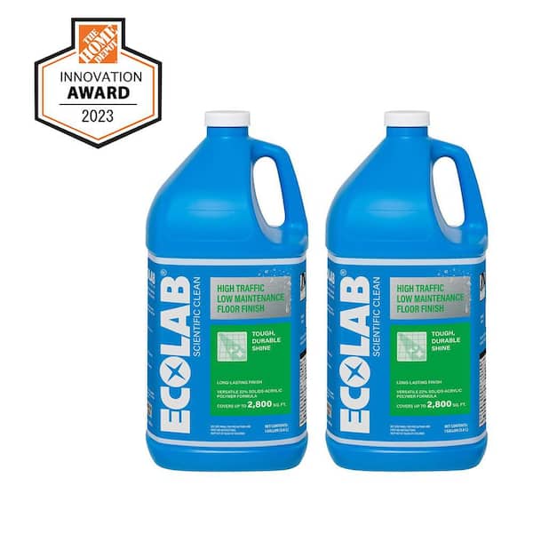 1 Gal. High Traffic Low Maintenance Non Slip Floor Finish for Concrete, Vinyl and Epoxy Flooring (2-Pack)