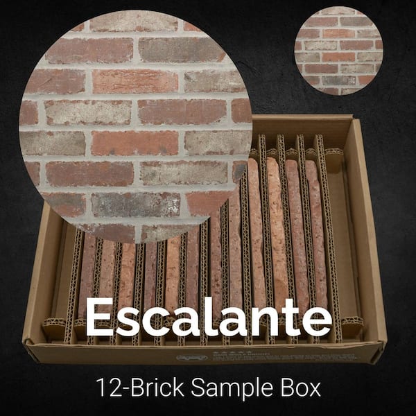 Old Mill Brick Sample Box Escalante Thin Brick 7.625 in. x 2.25 in. x 0.5 in.