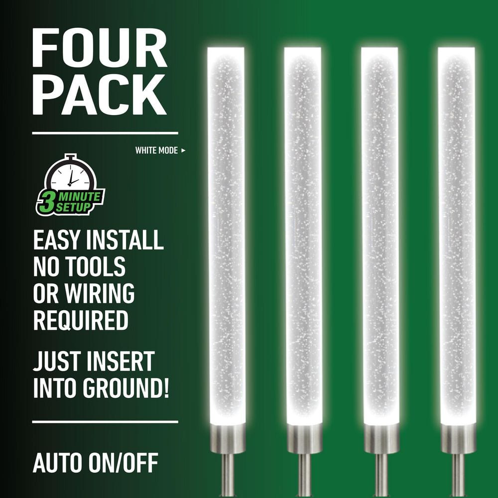 Color Changing Solar Powered LED Pathway Light Pack