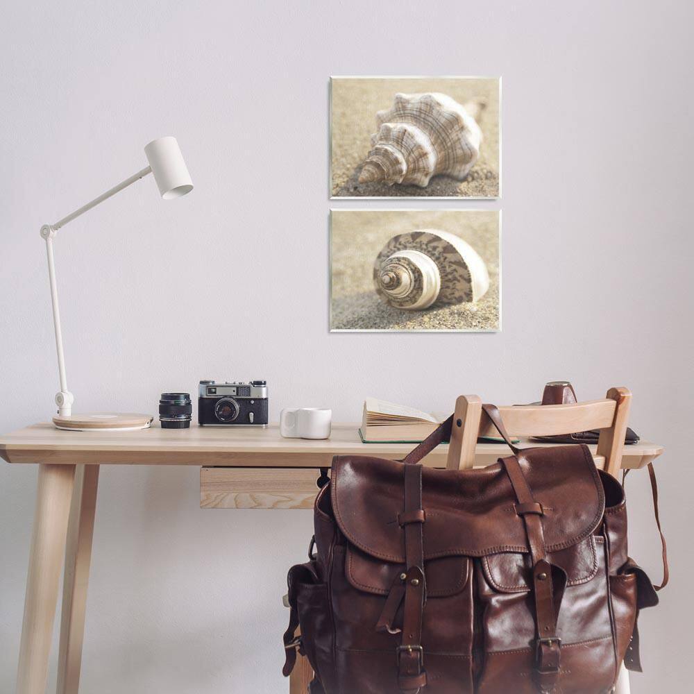 Neutral Tone Sea Life by Dora Rotondella 2 Piece Unframed Animal Graphic Art Print 11 in. x 14 in. price history on PriceWatchPro