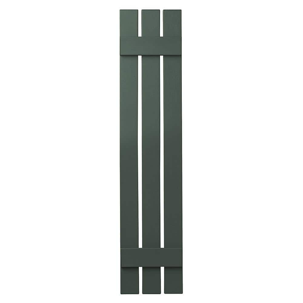 12 in. x 51 in. Polypropylene 3-Board Open Board and Batten Shutters Pair in Green price history on PriceWatchPro