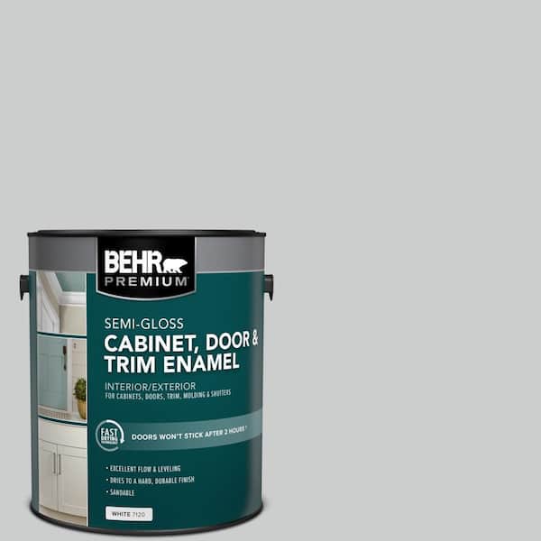 BEHR PREMIUM 1 gal. #PPU26-16 Hush Semi-Gloss Enamel Interior/Exterior Cabinet, Door & Trim Paint