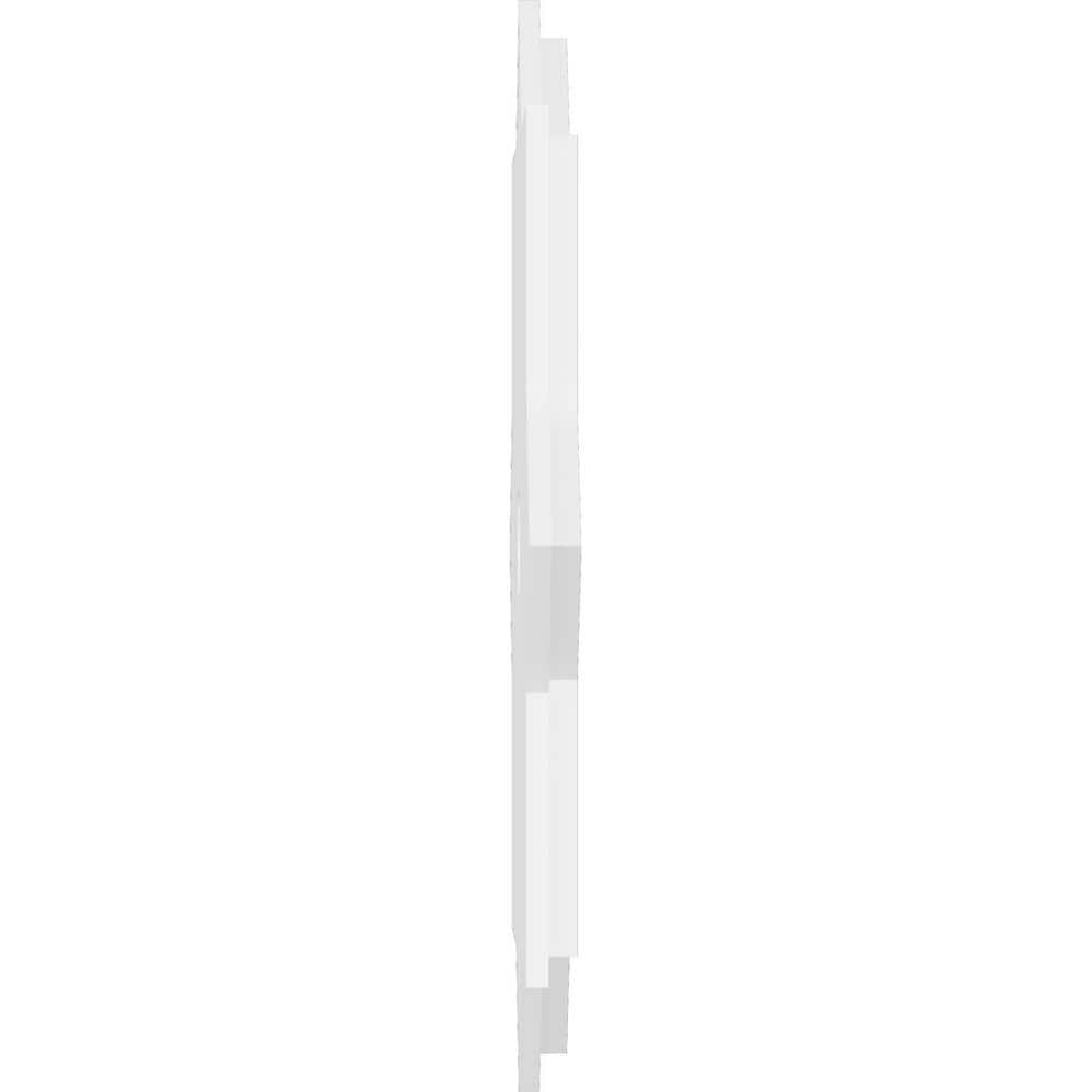 Axel 12" White PVC Geometric Ceiling Medallion