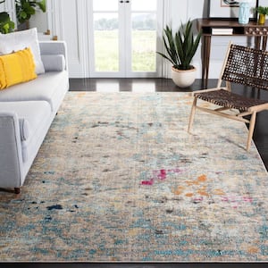 Madison Gray/Gold 12 ft. x 15 ft. Geometric Abstract Area Rug