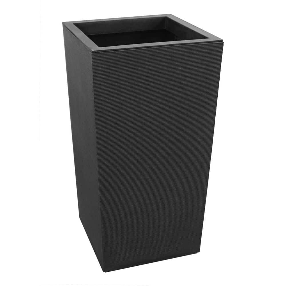 13 in. x 26 in. Citadel Horizon Large Self-Watering Column Planter In Black price history on PriceWatchPro