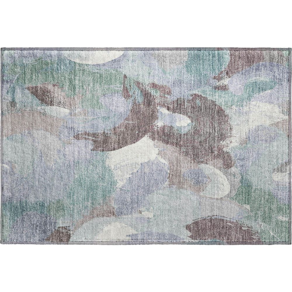 Mayfield Premium Machine Washable Abstract AMF1965 Seafoam 2 ft. x 3 ft. Accent Rug price history on PriceWatchPro
