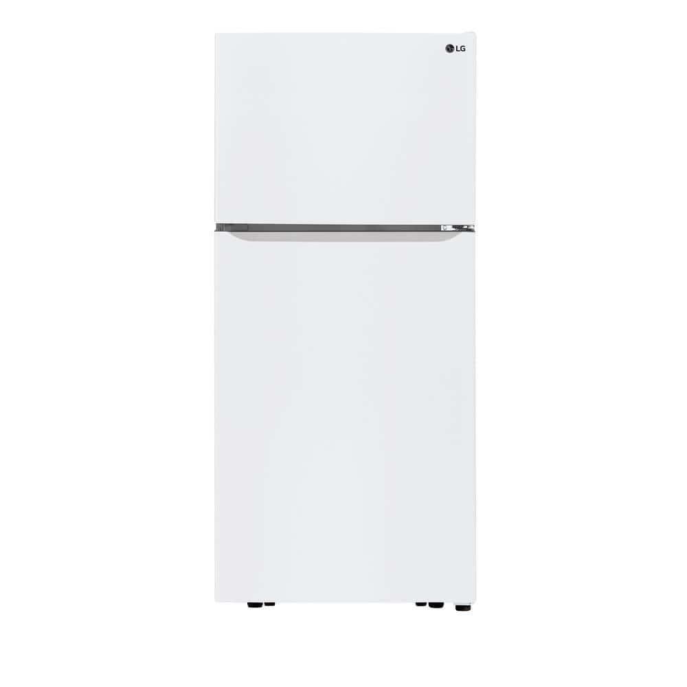 LG Electronics 30 in. W 20 cu. ft. Top Freezer Refrigerator w/ Multi-Air Flow and Reversible Door in White, ENERGY STAR