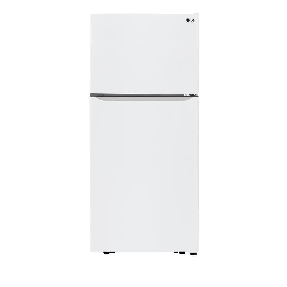 LG 30 in. W 20 cu. ft. Top Freezer Refrigerator w/ MultiAir Flow and Reversible Door in White