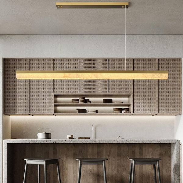 YUYI Modern Chandelier 72 in. 1-Light Gold Chandelier for Dinning