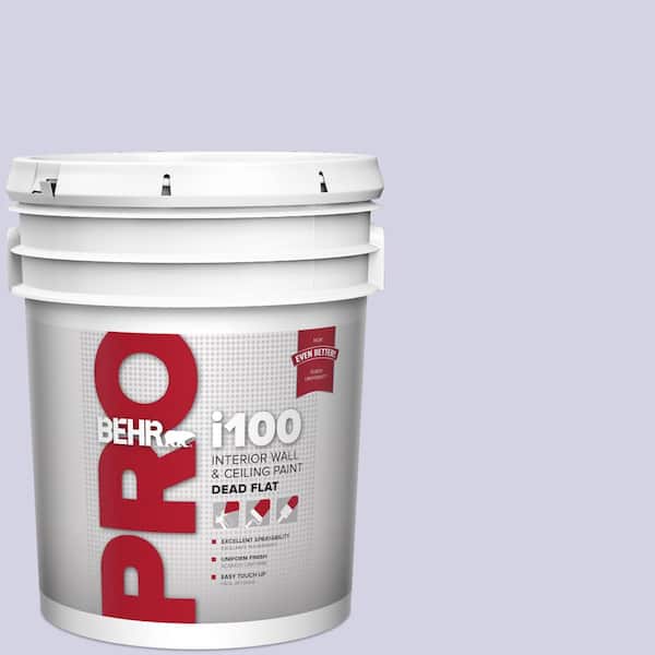 BEHR PRO 5 gal. #M550-2 Lavender Memory Dead Flat Interior Paint