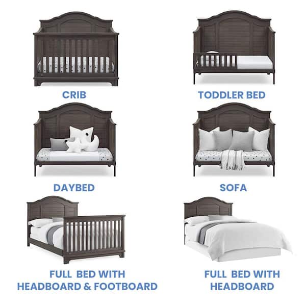 Delta Children Simmons Kids Asher 6-in-1 Convertible Crib with