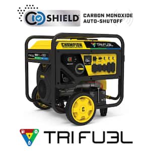 15,000/12,000-Watt Electric Start Gasoline Propane and Natural Gas Tri-Fuel Portable Generator with CO Shield