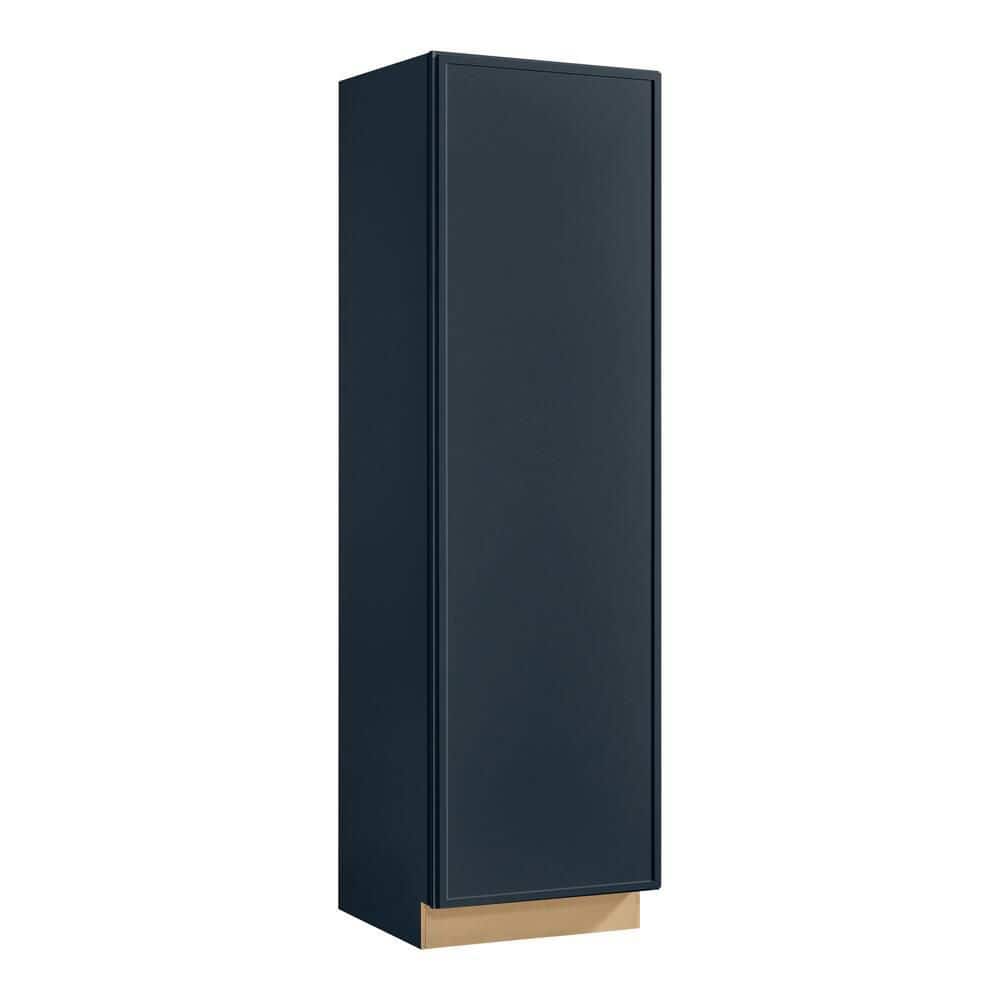 Leyton 24 in. W x 24 in. D x 84 in. H Ready To Assemble Plywood Slim Shaker Utility Pantry Kitchen Cabinet in Ink Blue price history on PriceWatchPro
