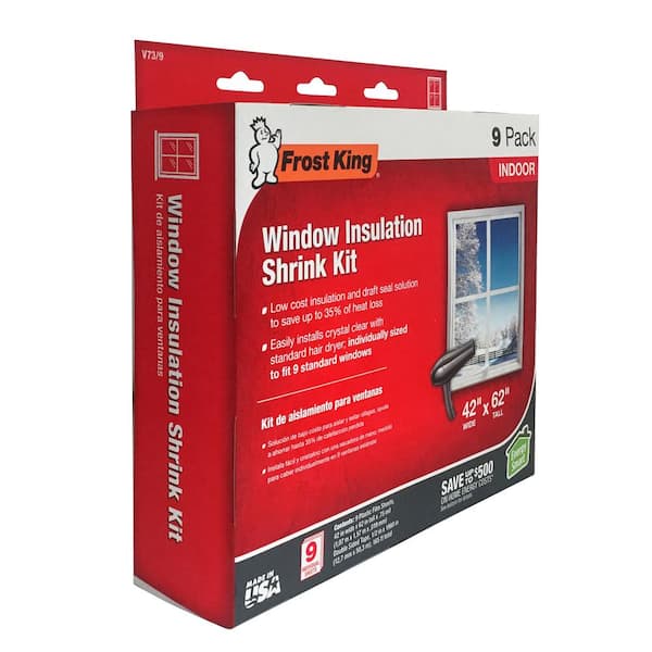 Window Insulation (4 Per Pack) Kit E/O Indoor Heavy Duty Shrink