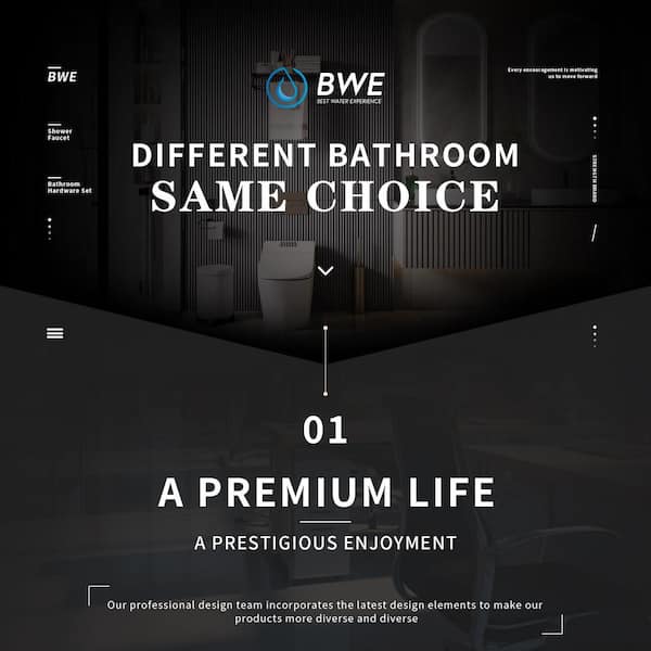BWE 2-Jet Rainfall Shower Panel System with Rainfall