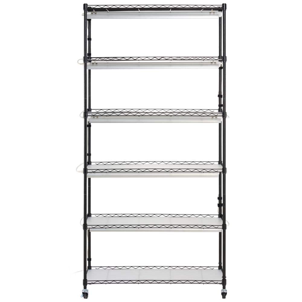 Plant Stand with Grow Light, 6-Tier Large Tall Shelf, 150W Full Spectrum, Timer and Wheel for Indoor Seed Starting price history on PriceWatchPro