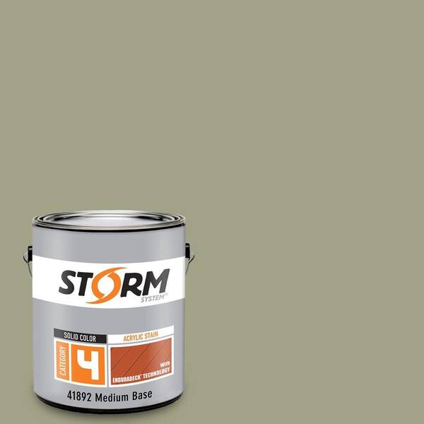Storm System Category 4 1 gal. Irish Tweed Exterior Wood Siding, Fencing and Decking Acrylic Latex Stain with Enduradeck Technology